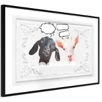 Artgeist Conversation Of Two Goats juliste