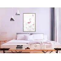 Artgeist Flamingos And Triangles juliste
