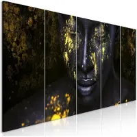 Artgeist Bathed in Gold (5 Parts) Narrow taulusetti