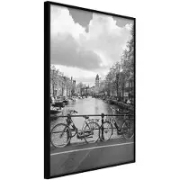 Artgeist Bicycles Against Canal juliste