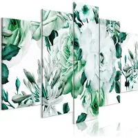 Artgeist Rose Composition Wide Green taulusetti