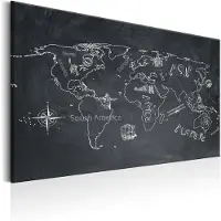 Artgeist World Map: Travel Broadens The Mind taulu