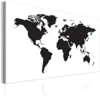 Artgeist World Map: Black & White Elegance taulu