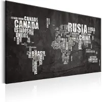 Artgeist World Map: Mundo Negro taulu