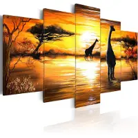 Artgeist Giraffes At Juomapaikka taulusetti