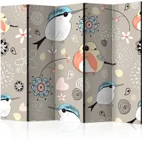 Artgeist Natural Pattern With Birds 5-osainen sermi