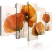 Artgeist Artistic Poppies - 5 Pieces taulusetti