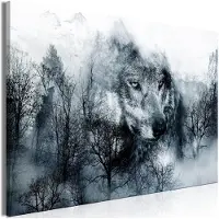 Artgeist Mountain Predator Wide Black And White taulu
