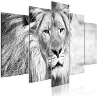 Artgeist The King Of Beasts Wide Black And White taulusetti