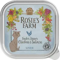 Rosie's Farm Senior säästöpakkaus 32 x 100 g - Senior: kana & lohi