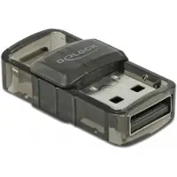 DeLOCK USB 2.0 Bluetooth 4.0 Adapter 2 in 1 USB Type-C or Type-A, Langaton, USB, Bluetooth, 3 Mbit/s, Läpinäkyvä (61002)