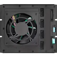 Silverstone FS304B, 4-paikkainen alumiininen HDD-kehikko 3 x 5.25" -laitepaikkaan, musta