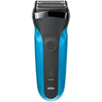 Braun Langaton sähköinen partakone Series 3 Shave &amp; Style - 3 joustavaa terää - 5 suojusrajaa - Musta/Sininen