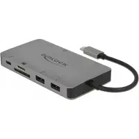 DeLOCK – USB Type-C Docking Station 4K - HDMI / VGA / USB 3.1 / SD / LAN / PD 3.0 (87735)