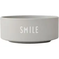Design Letters snack-kulho Ø12 cm Smoke-grey