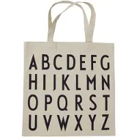 Design Letters Tote Bag ABC Beige