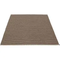 Pappelina Mono Matto Dark Brown/ Dark Linen 180x220 Cm - Muovimatot Polyesteri Tummanruskea - MN6F1822