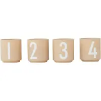 Design Letters - Espressokuppi 4 kpl Beige