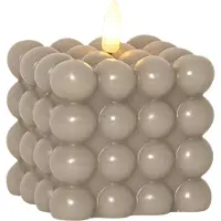 Star Trading Pylväskynttilät Liekki Dot. Beige. 9,5cm