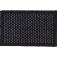 Tica Copenhagen Floormat Polyamide, 90X60 Cm, Dot Design - Black - 90X60X0.7CM