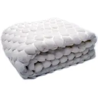 Ceannis Egg Throw 130X170Cm - White - 170X130CM