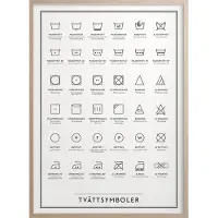 Kunskapstavlan® Tvättsymboler Poster 50x70 cm