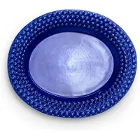 Mateus Bubbles-lautanen, ovaali 35 cm Sininen