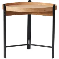 Warm Nordic Compose sivupöytä, 50 cm, valkoöljytty tammi - musta
