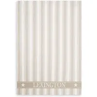 Lexington Icons Waffle Striped -keittiöpyyhe 50 x 70 cm Beige-white