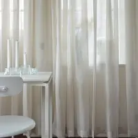 Mimou Grace Verho Yksittäinen Leveys 140x250 Cm Luonnollinen - Verhot Polyesteri Natural - WISD2308