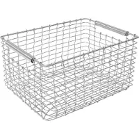 Korbo Rectangular 19 metallikori, haponkestävä teräs