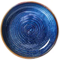 HK Living Home Chef syvä lautanen medium Ø 19,3 cm Rustic blue