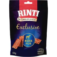 Rinti 3 x 50 g Exclusive Snack hevonen koiranruoka