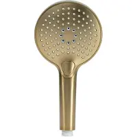 BLUE LABEL H&aring;ndbruser med rub clean funktion og 3 str&aring;lefunktioner - b&oslash;rstet guld