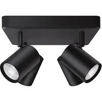 WiZ Connected IMAGEO Spots 4x5W 22-65K RGB spottivalaisin, musta