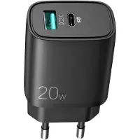 Sign – Fast Charger USB & USB-C, PD & Q.C3.0, 3.5A, 20W – black (SN-QP205B)
