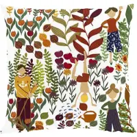 Arvidssons textil Trädgård tyynynpäällinen 47x47 cm Ruoste