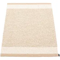 Pappelina Edit Matto / Vanilla / Metallic 60x85 Cm - Muovimatot Polyesteri Beige - ET6E608