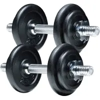 Fit'n Shape Käsipainot 20kg, Rautalevyt
