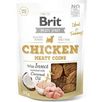 Brit Care Jerky Meaty Coins kana ja hyönteiset