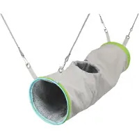 Trixie - Cuddly Tunnel for hanging in the cage Mix 14 x 45 cm - Pieneläimet - Pesät ja häkkitarvikkeet - Sängyt ja riippumatot