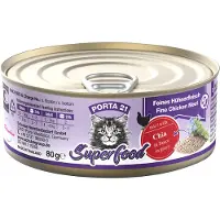 Porta 21 24x80g Superfood kanaa ja chian siemeniä kissan märkäruoka