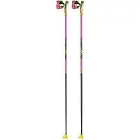 LEKI PRC 750 Neonpink-Neonyellow Maastohiihtosauvat 160 cm