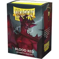 Dragon Shield Sleeves Standard Size Matte Blood Red (100ct)