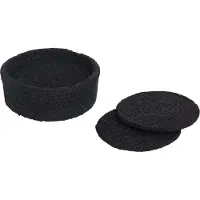 Dixie Ella lasinaluset Ø10,5 cm 6-pack Pure black