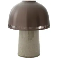 &tradition Raku SH8 johdoton pöytävalaisin, beige harmaa - pronssi