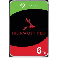 Seagate IronWolf PRO 6 Tt NAS-kiintolevy, 3,5", 7200 rpm, 256 Mt välimuisti, ST6000NE000
