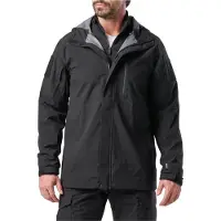 5.11 Tactical Force Rainshell Jacket (Color: Black, Size: Large)