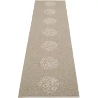 Pappelina Vera 2.0 matto, 70 x 280 cm, tumma pellava