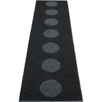Pappelina Vera 2.0 matto, 70 x 280 cm, musta